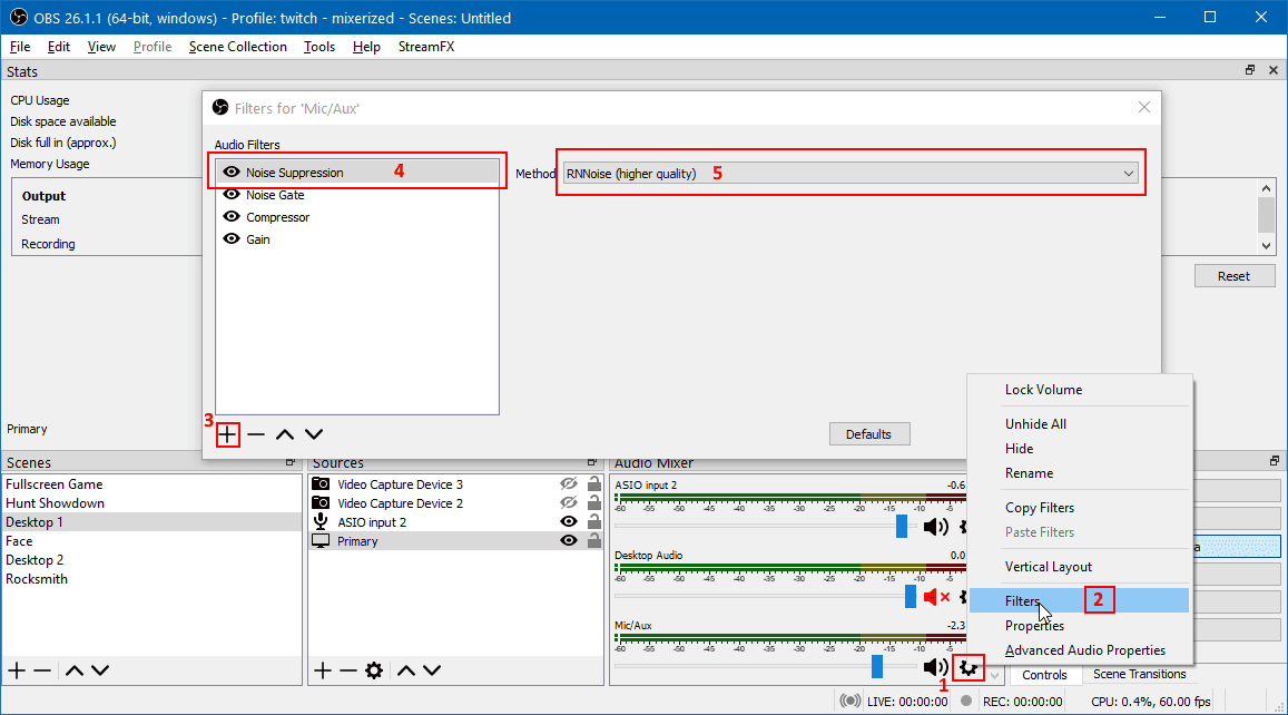 RNNoise Noise Supression